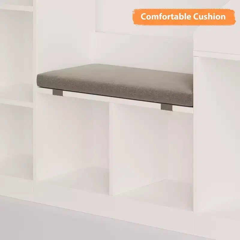Bibliothèque pour enfants, organisateur de rangement de jouets avec siège, étagère pour enfants, banc de rangement en bois, armoire de maison de jeu pour chambre d'enfants, salle de jeux, salle de classe, crèche