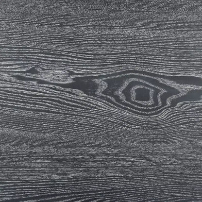 Table de nuit en laque, finition chêne cérusé noir, MDF et alliage de zinc, capacité de 227 kg