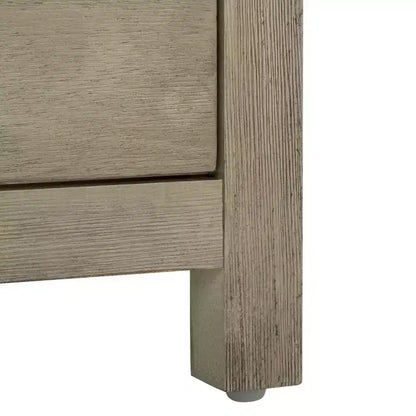 Table de chevet avec tiroir et étagère ouverte, placage acacia, glissières métalliques, capacité de 60 kg