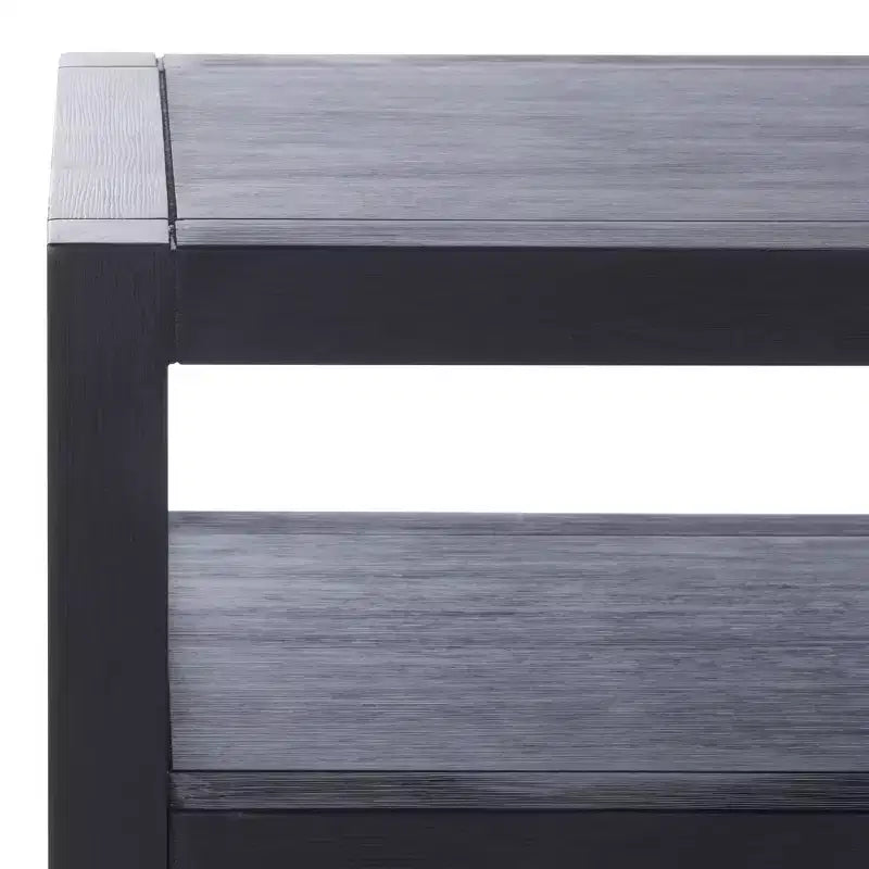 Table de chevet avec tiroir et étagère ouverte, placage acacia, glissières métalliques, capacité de 60 kg