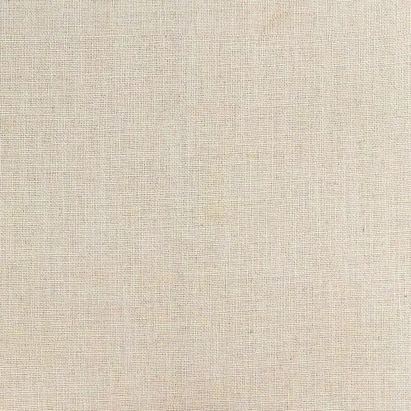 Tabouret de comptoir en tissu texturé lin beige, design Art Déco, cadre en fer arqué, dossier mi-hauteur