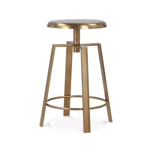 Meridian Furniture,Lang Gold Iron Counter/Bar Stool